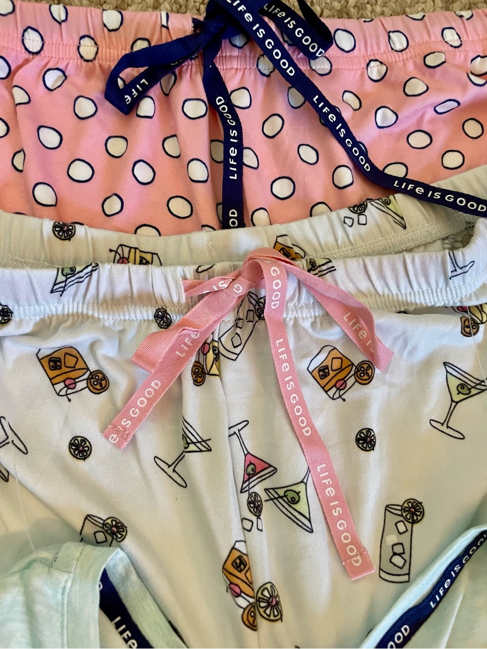 Life Is Good Women’s Cocktail themed 3 piece Pajama Set 🍸 - Picture 5 of 11
